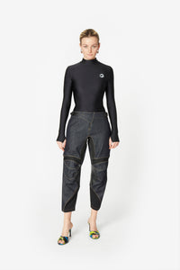 DENIM RACING TROUSERS