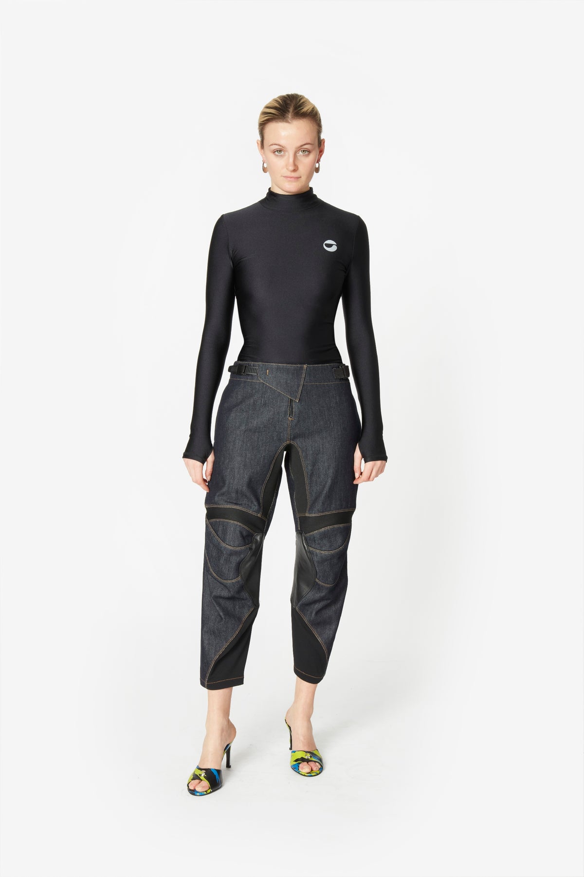 DENIM RACING TROUSERS