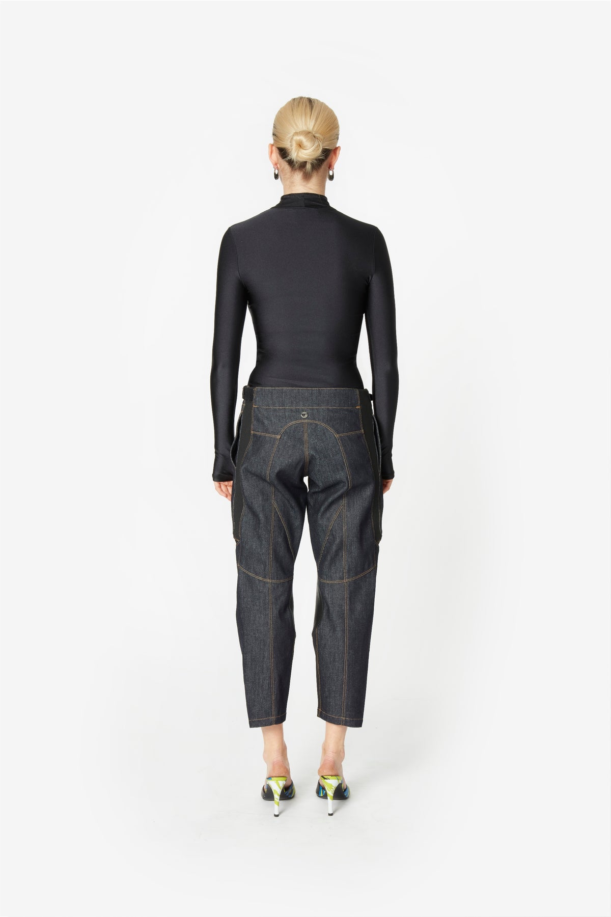 DENIM RACING TROUSERS