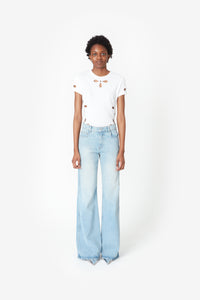 WIDE LEG DENIM PANTS