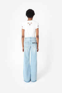 WIDE LEG DENIM PANTS