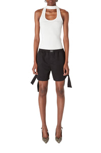 Tied shorts - Black