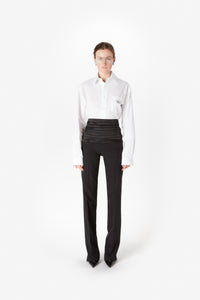 HYBRID SATIN TAILORED TROUSERS