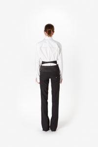 HYBRID SATIN TAILORED TROUSERS