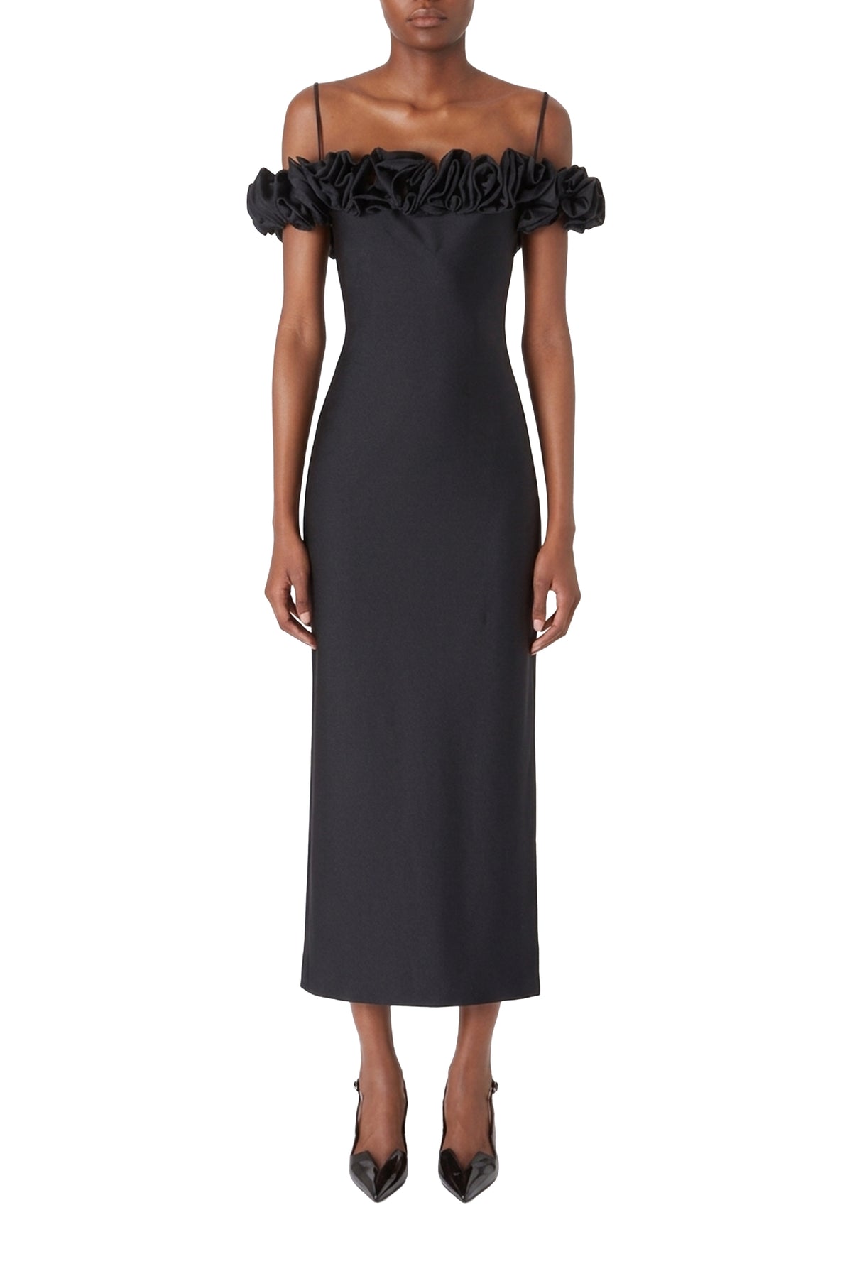 Ruffled dress - Black