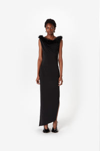 BOA JERSEY MIDI DRESS