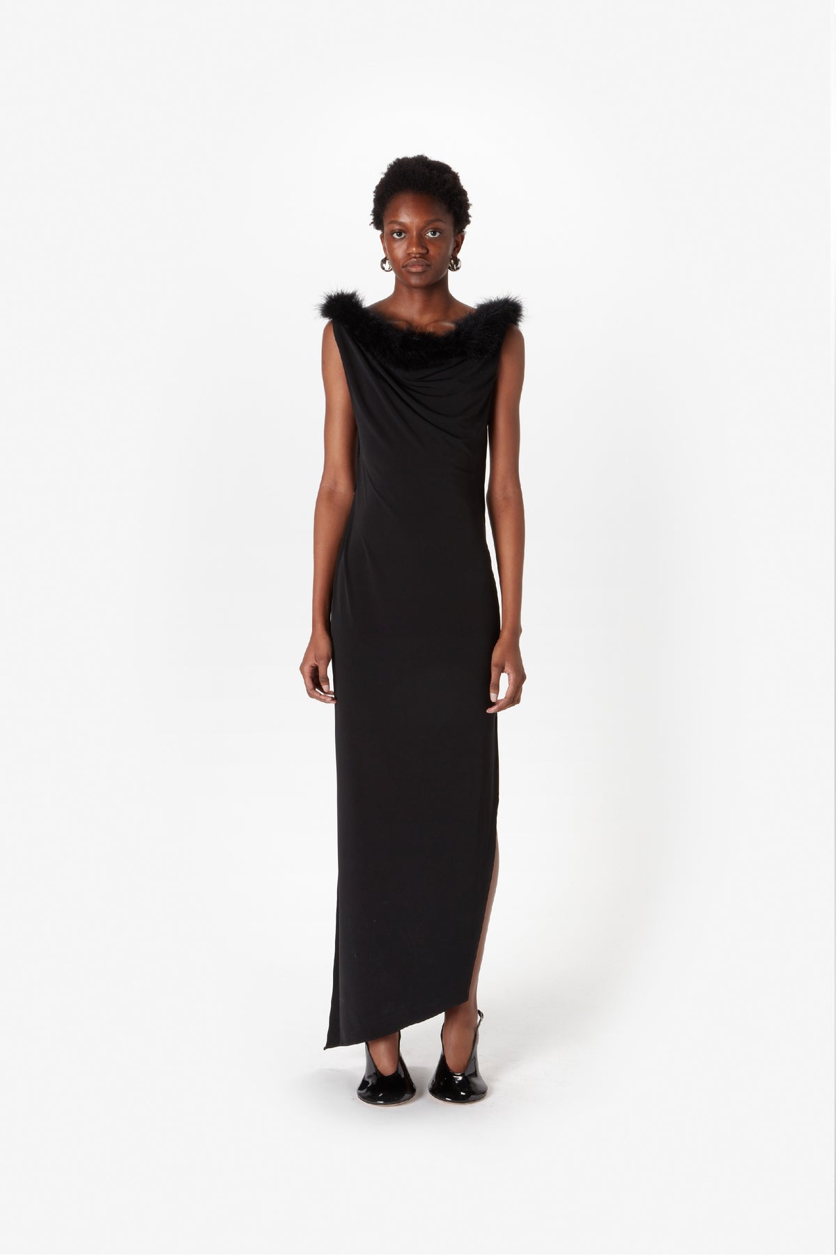 BOA JERSEY MIDI DRESS