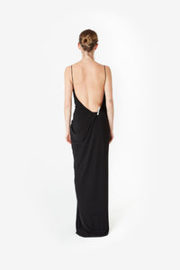 DRAPED WASHING CLIP GALA DRESS