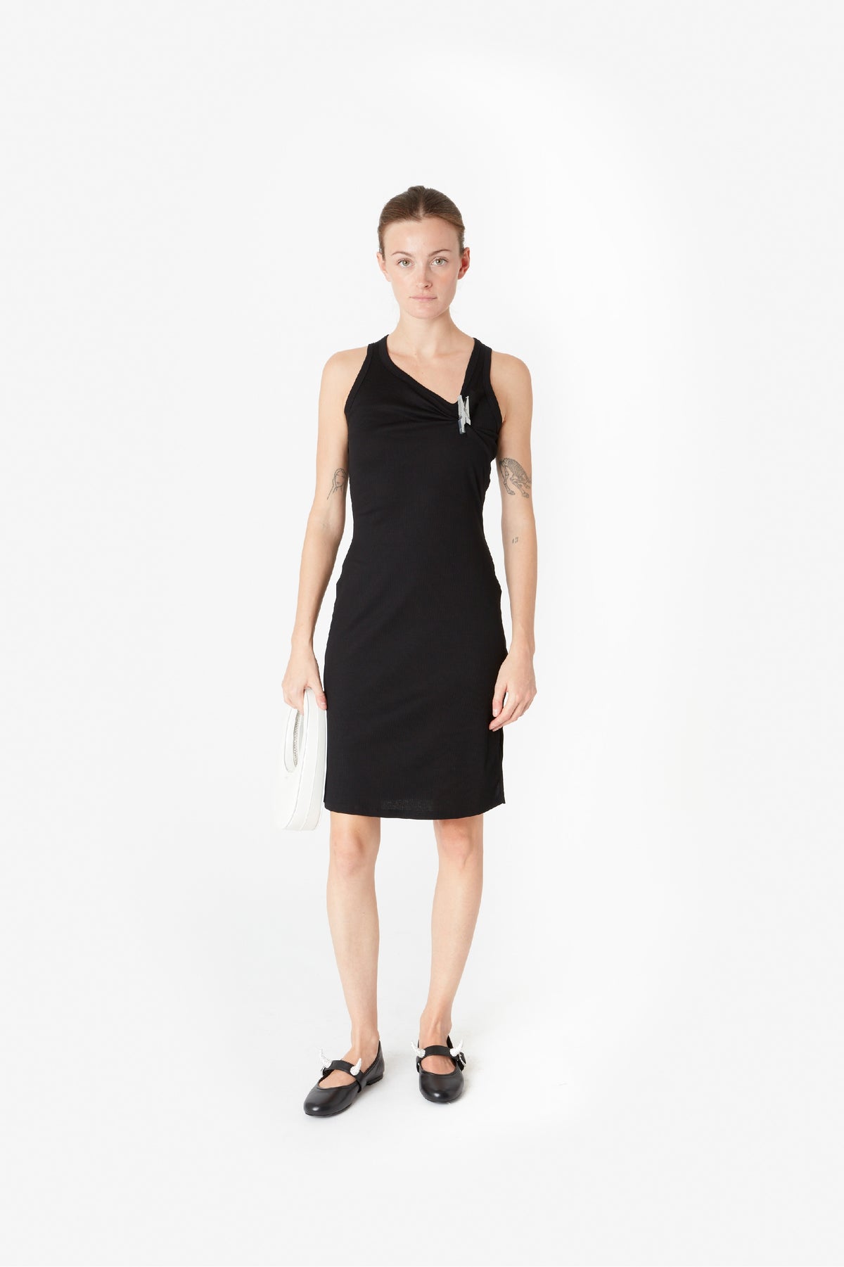 WASHING CLIP RIB DRESS