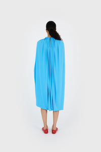 DRAPED SMOCK DRESS