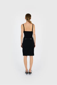 SUSPENDED SLIP DRESS