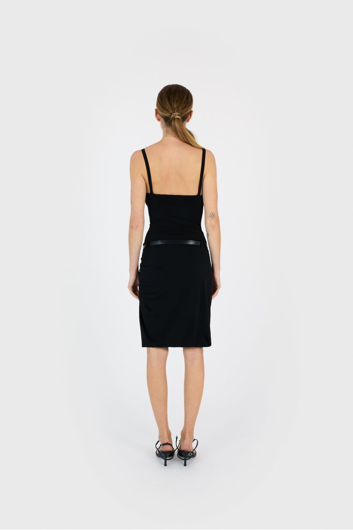 SUSPENDED SLIP DRESS