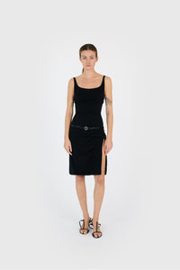 SUSPENDED SLIP DRESS