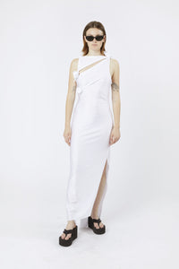 ASYMMETRIC FLOWER GOWN