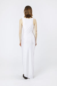 ASYMMETRIC FLOWER GOWN