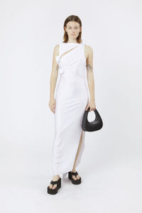 ASYMMETRIC FLOWER GOWN