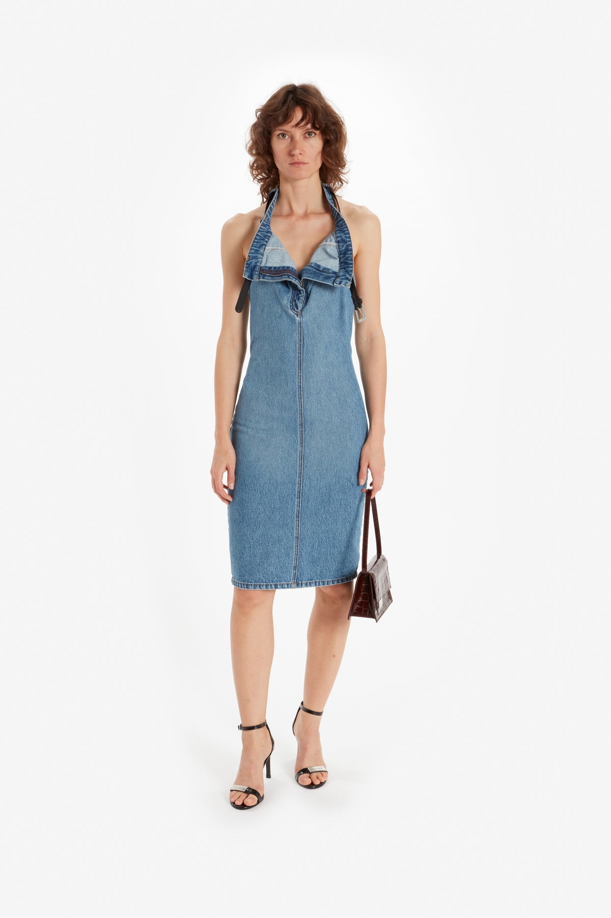 BELT HALTER NECK DRESS