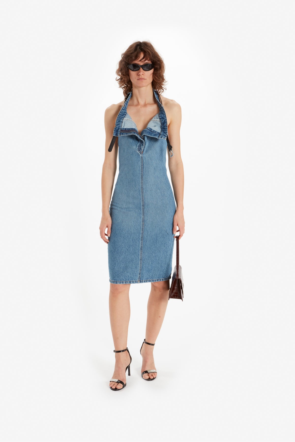 BELT HALTER NECK DRESS