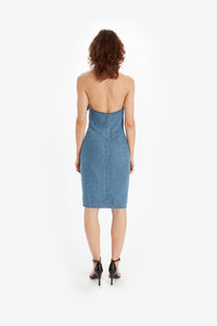 BELT HALTER NECK DRESS