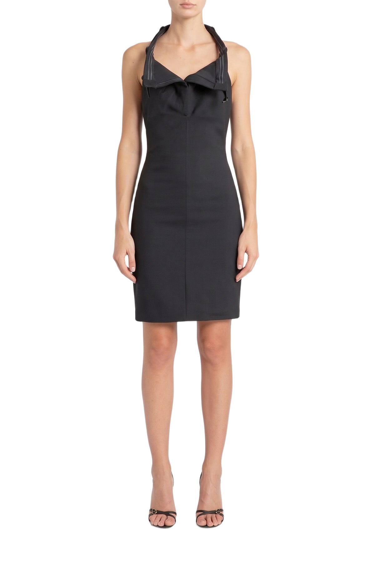 Robe dos-nu ceinturée - Black