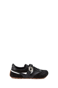 Five-Toe leather trainers - Black