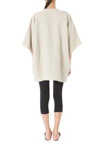 T-shirt Zero Waste en lin - Beige