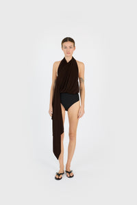 DRAPED SAROUEL TOP