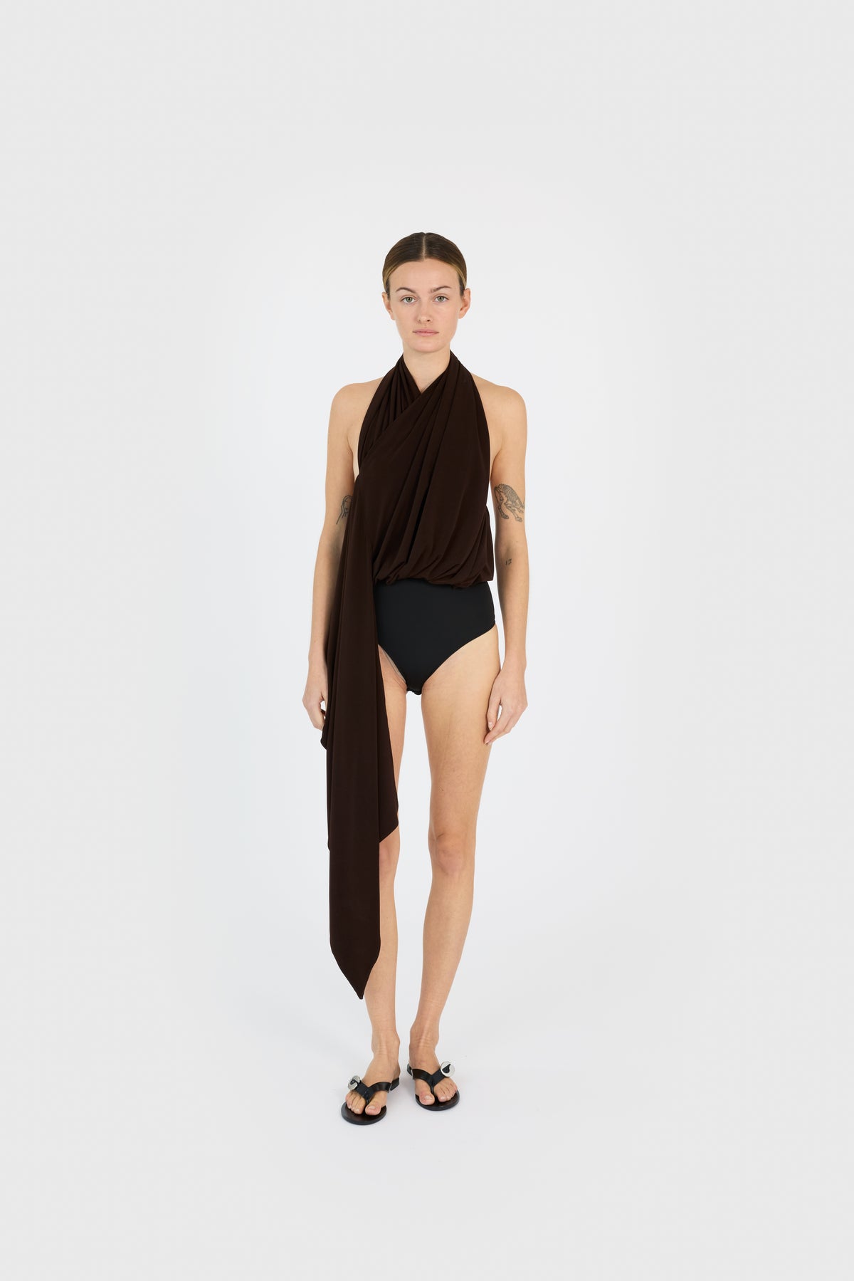 DRAPED SAROUEL TOP