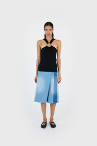 C-LOGO CROSSED TOP