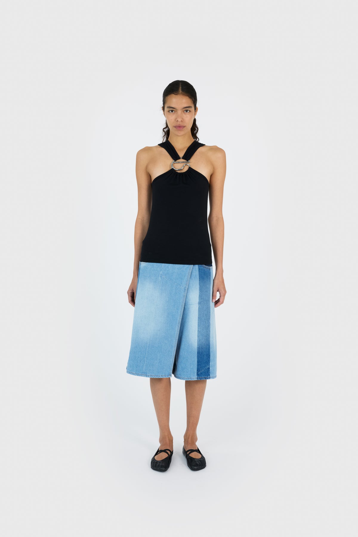 C-LOGO CROSSED TOP