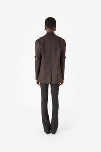 LOGO BELTED BLAZER