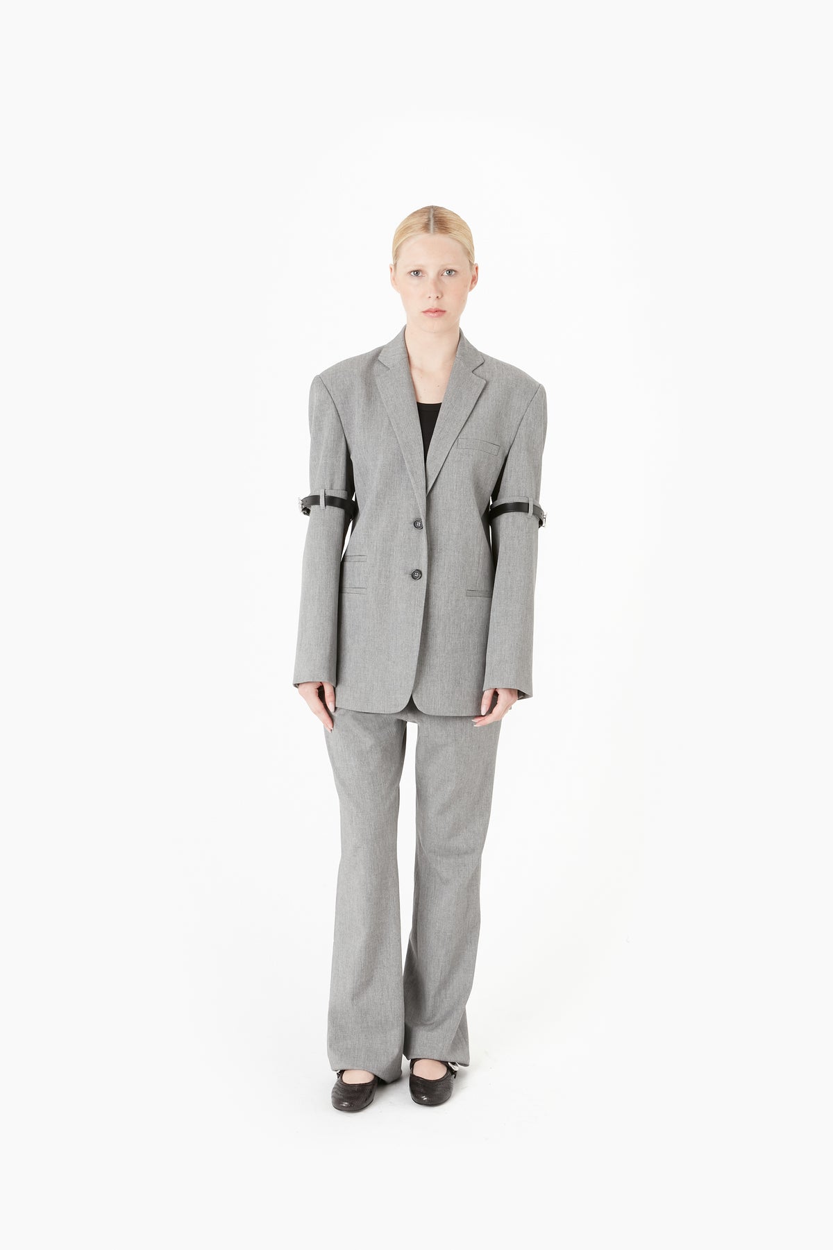 LOGO BELTED BLAZER