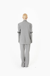 LOGO BELTED BLAZER