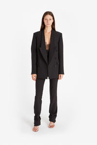 CUT OUT TRIANGLE DOUBLE BREASTED JACKET