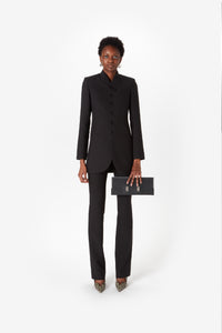 LONG TROMPE-L'OEUIL TAILORED JACKET