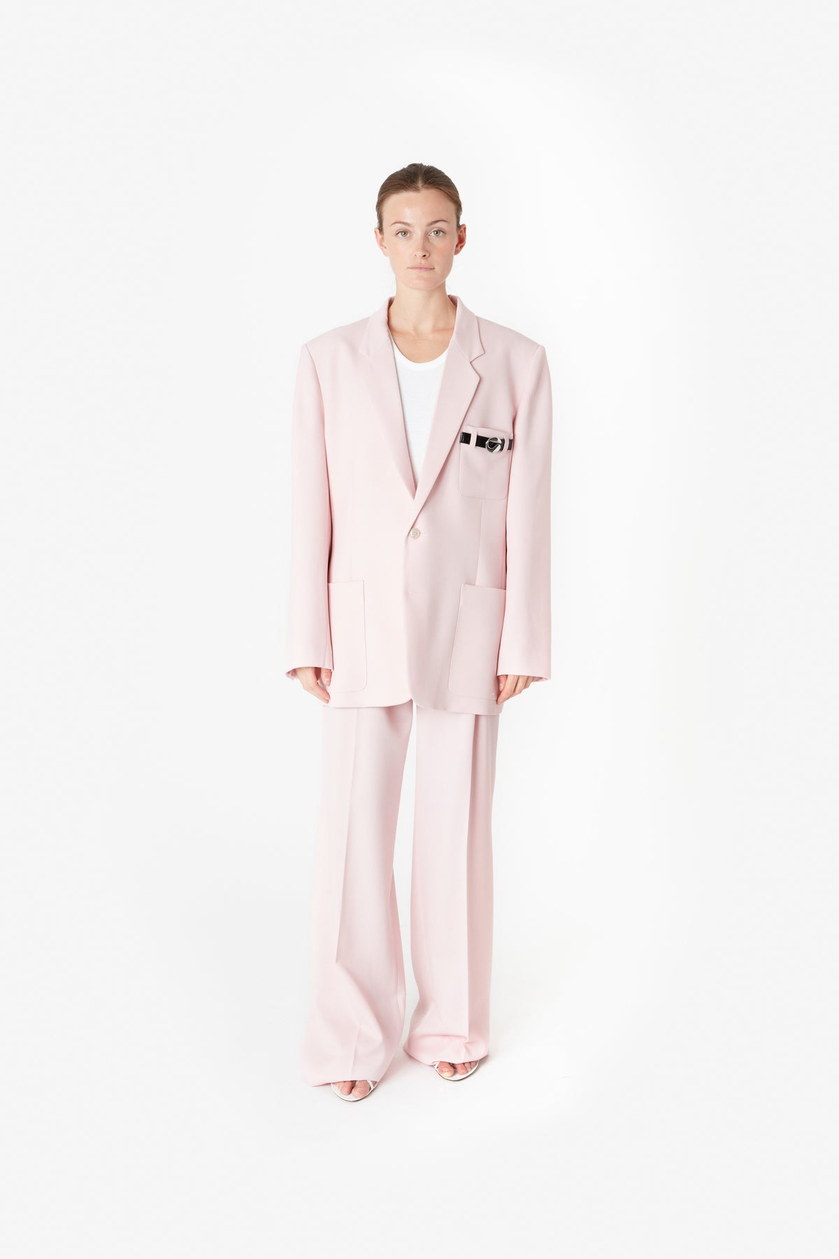 BELTED POCKET TAILORED JACKET