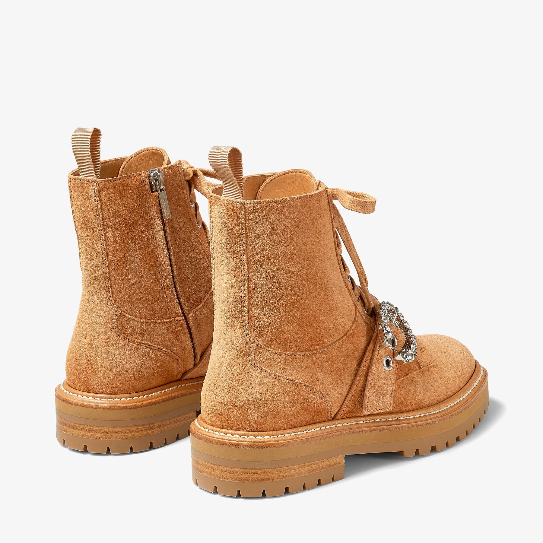 Bottines Cora en cuir - Caramel & Crystal