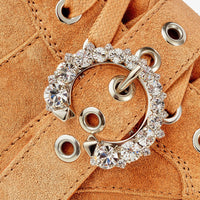 Bottines Cora en cuir - Caramel & Crystal