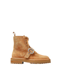 Bottines Cora en cuir - Caramel & Crystal