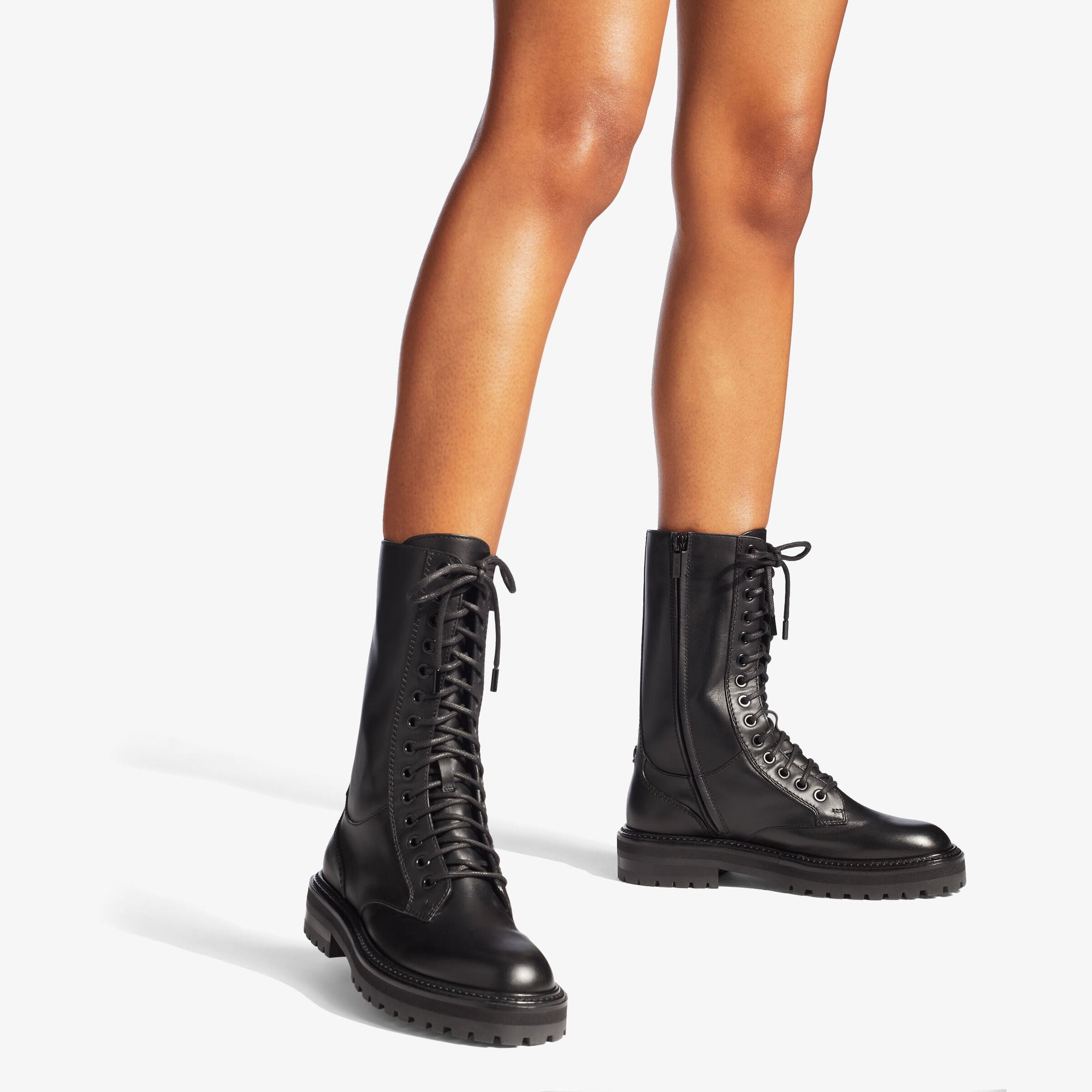 Bottes Cora en cuir - Black