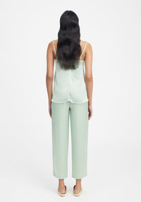 Caraco Cornell en satin - Jade