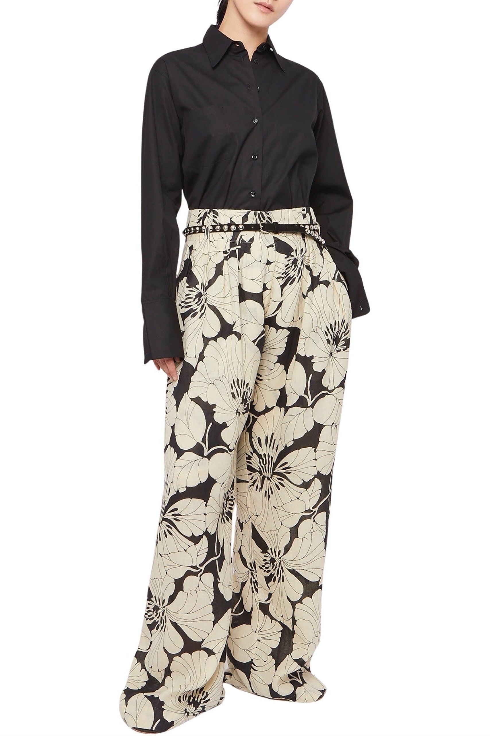 Blouse Coste à manches longues - Black