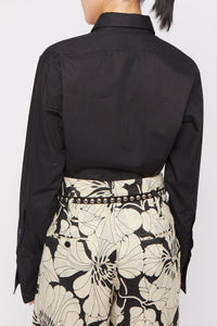 Blouse Coste à manches longues - Black