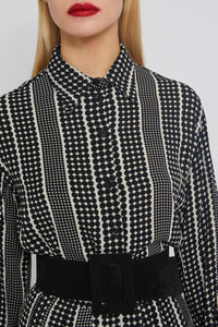 Ceinture Trench en daim - Black