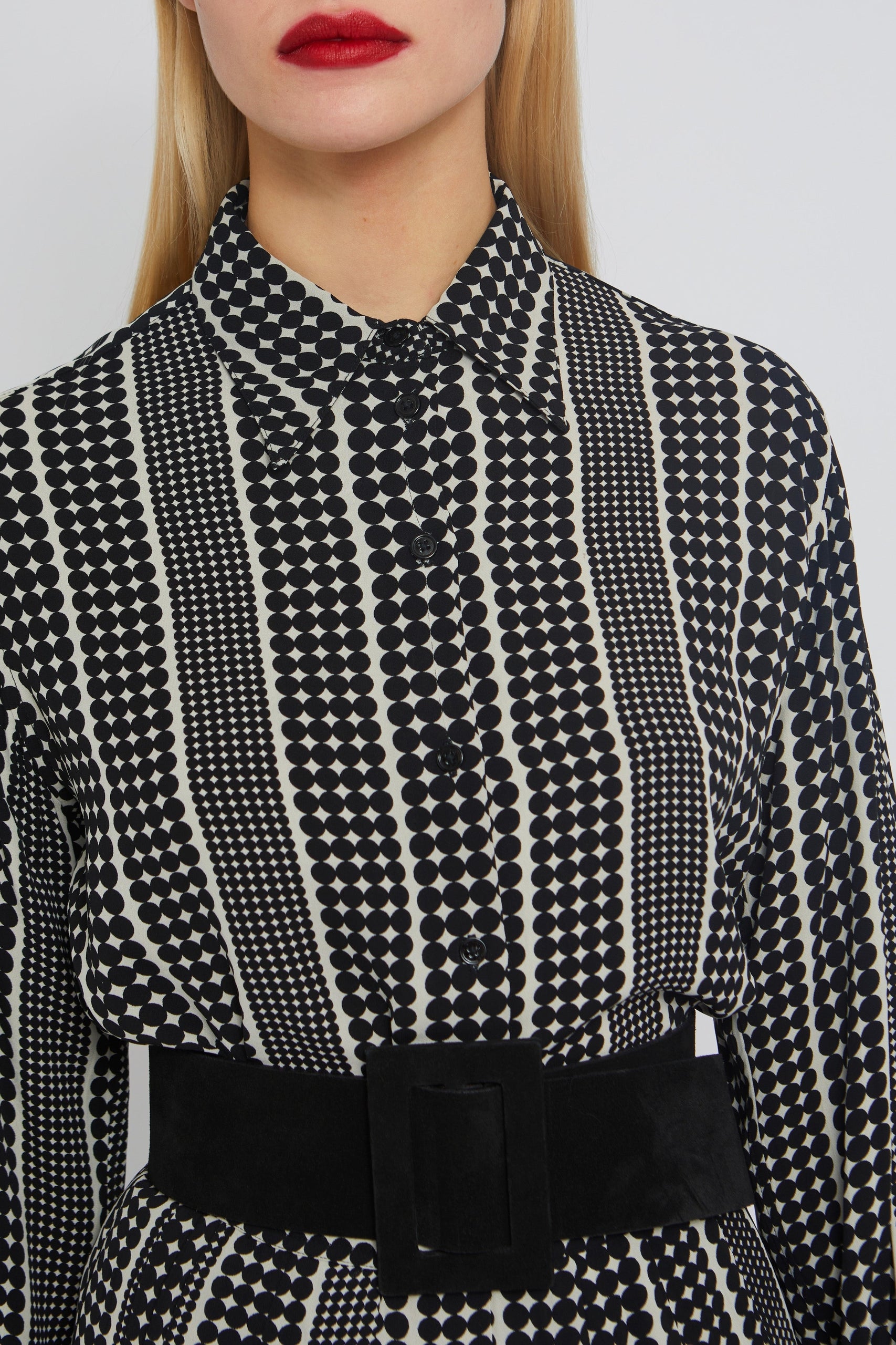 Ceinture Trench en daim - Black