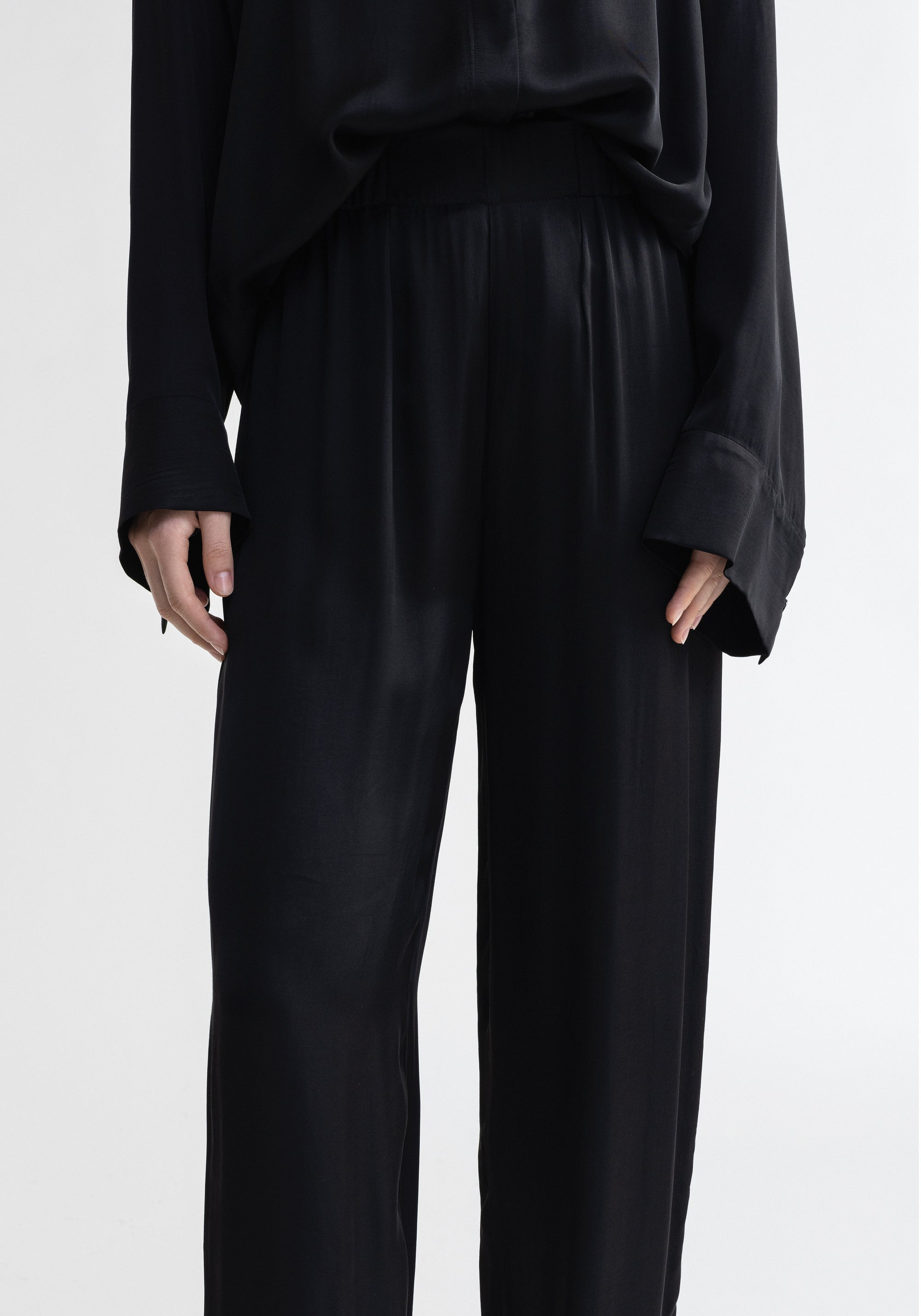 Pantalon Cougar en satin - Black