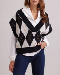 Gilet sans manche Country - Black & White