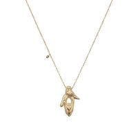 Collier en or jaune - Saphir