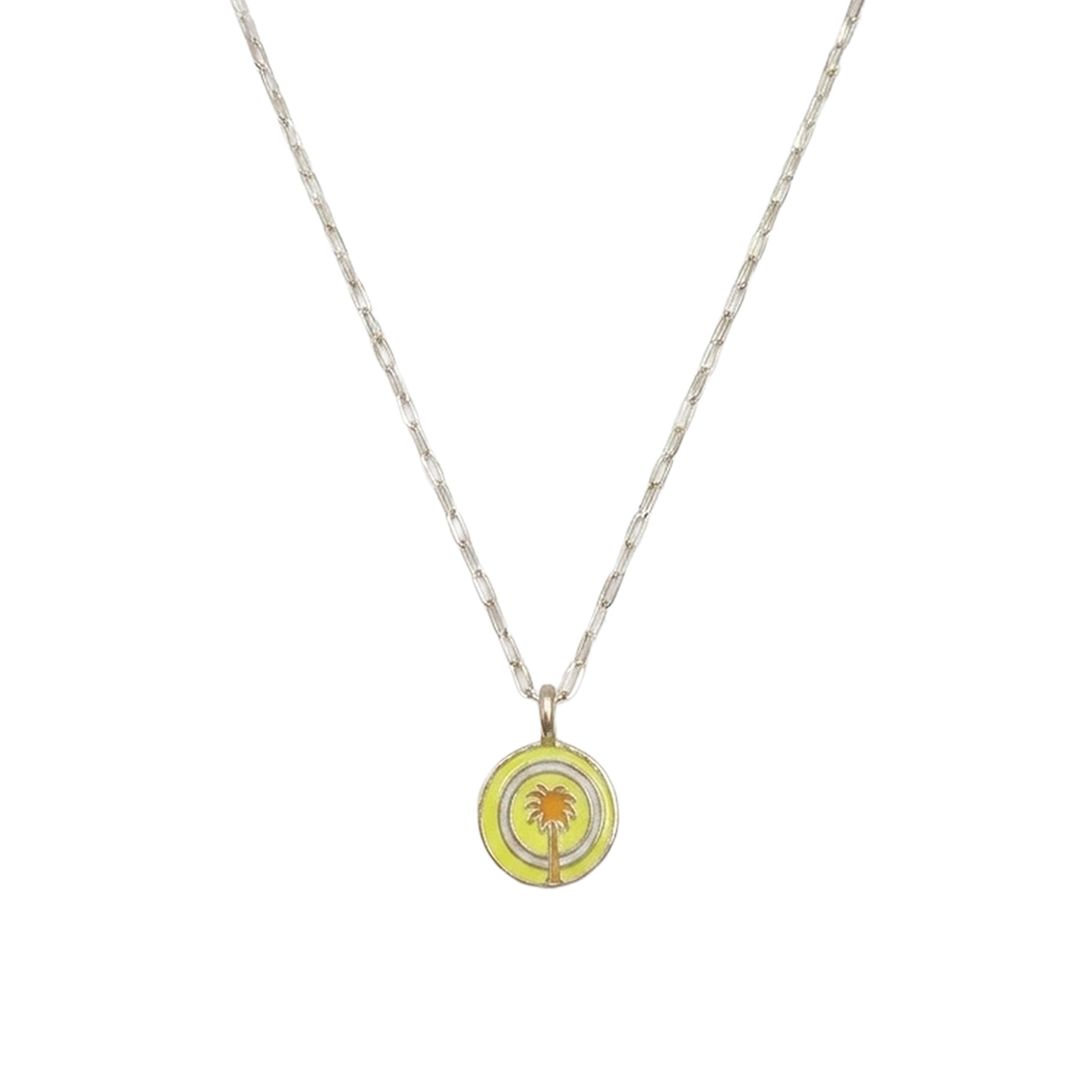 Yellow gold necklace - Resin