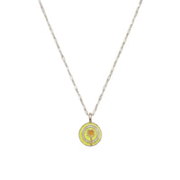 Collier en or jaune - Résine